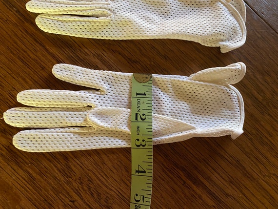 1950s Wrist Gloves Nylon White Size Small - Never… - image 6