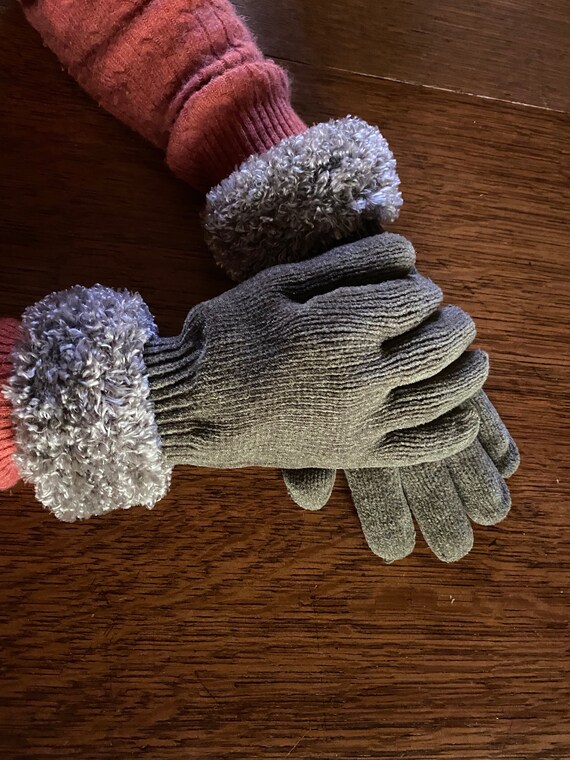 Adult Fleece Gloves Never Worn Vintage 1980s New C