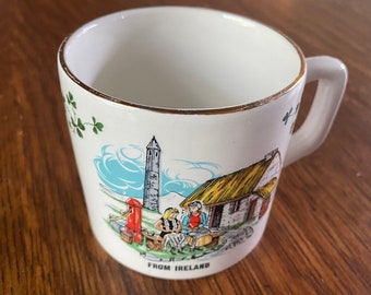 Irish Ceramic Mug Made in Ireland circa 1950s