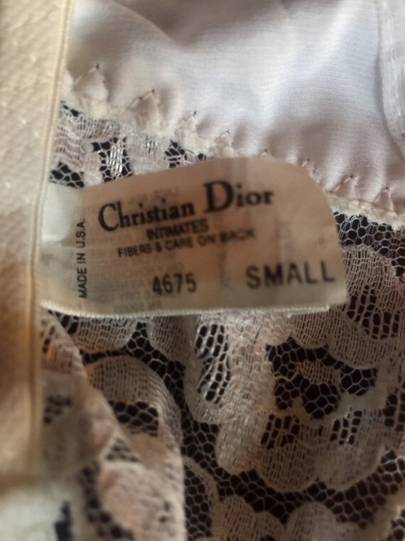 CHRISTIAN DIOR Lace Garter Belt 4 Garter Straps S… Gem