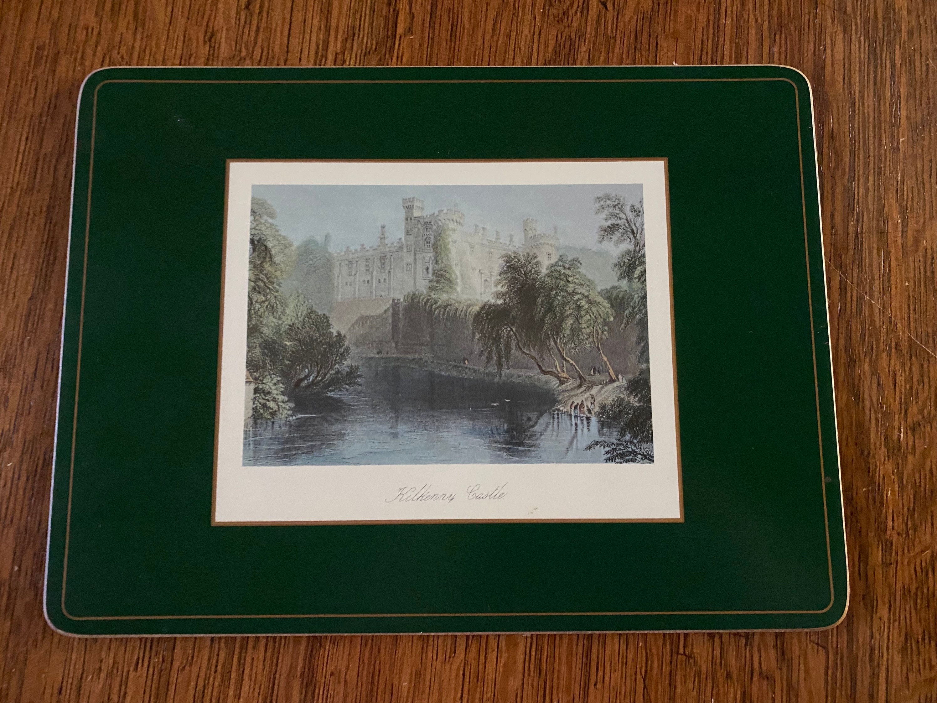 Pair/set Pimpernel Cork Table Mats/placemats Kilkenny Castles Etsy