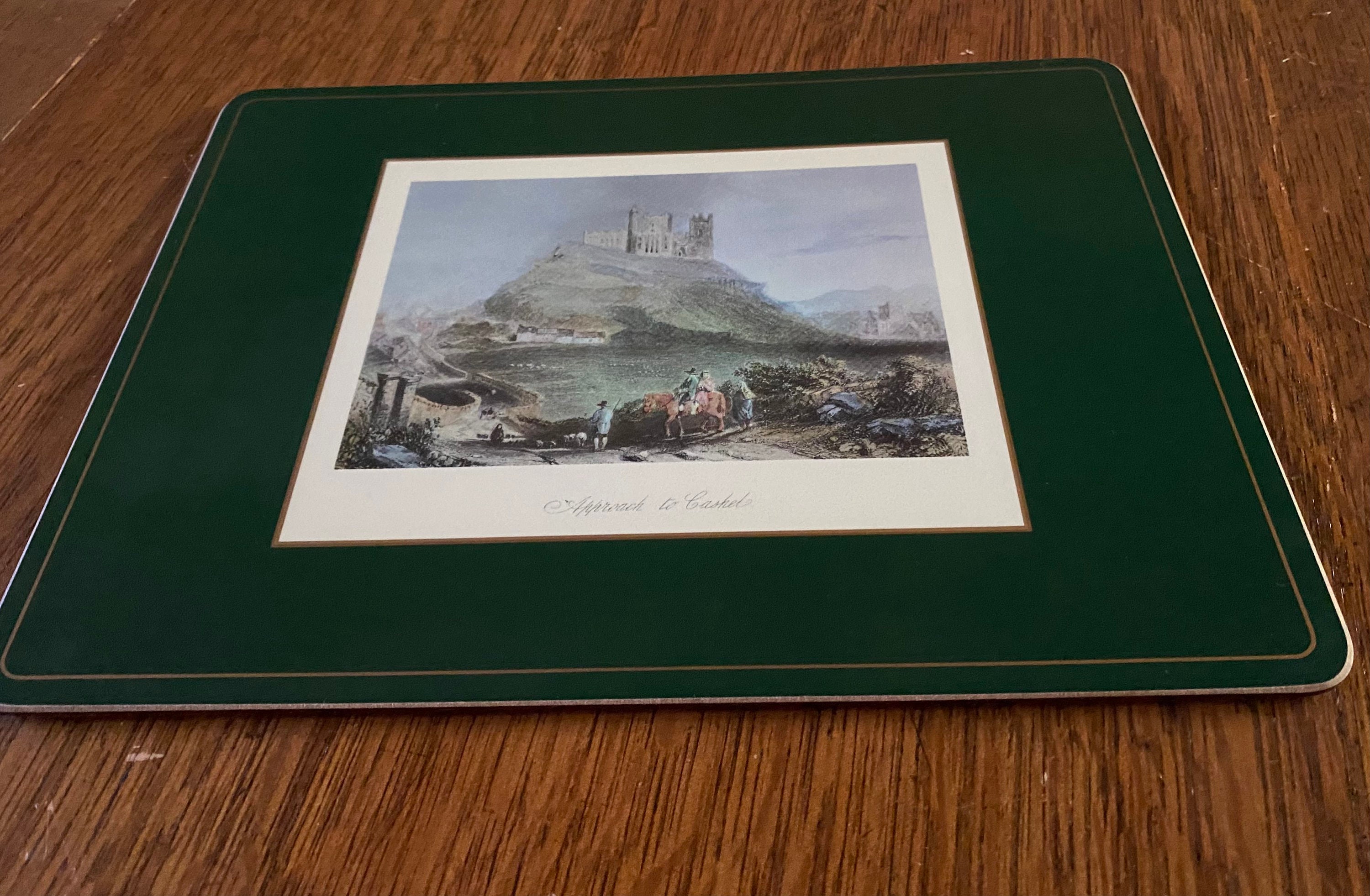 Pair/set Pimpernel Cork Table Mats/placemats Kilkenny Castles Etsy