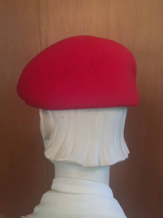 circa 1960s Red Wool Driving Cap CLASSIC REDUCED - image 2