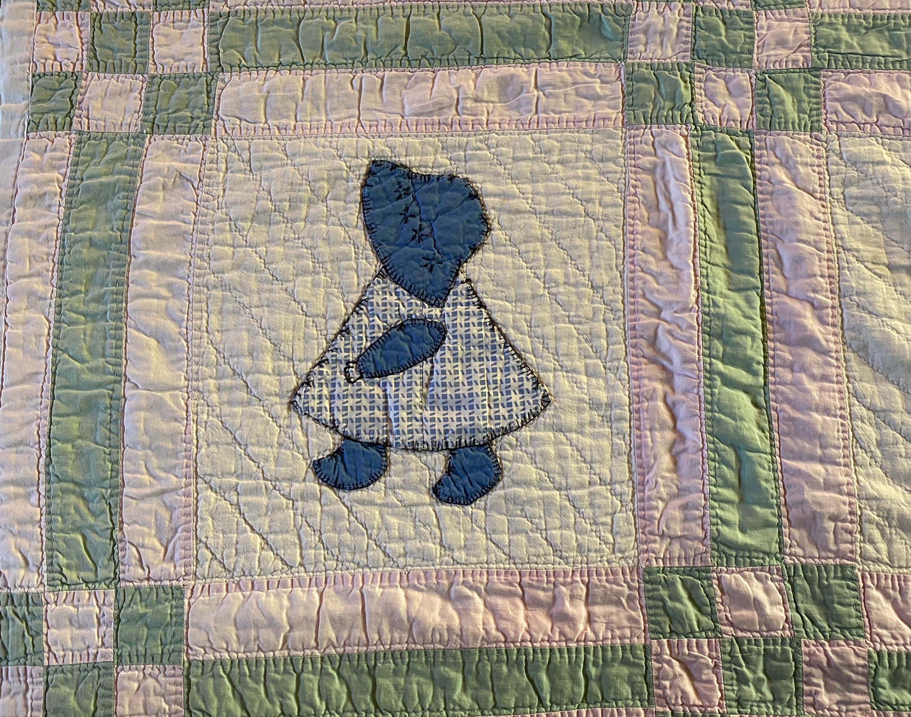 ヴィンテージキルト　アメリカ　ベビーキルト ボヘミアン パッチワーク キルト カンタ キルト ハンドメイド