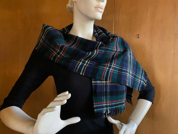 Plaid Wool Scarf  - Tartan Clan -  Made in Scotla… - image 1