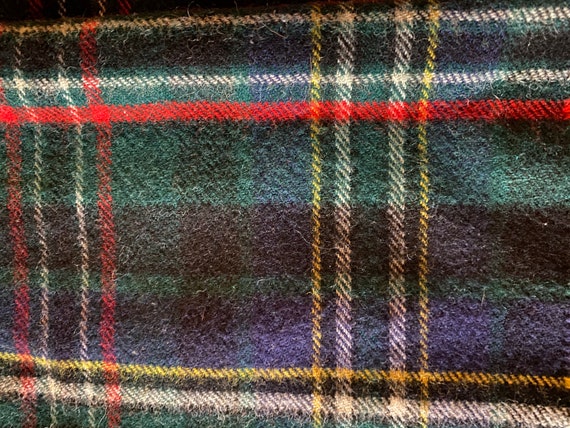 Plaid Wool Scarf  - Tartan Clan -  Made in Scotla… - image 3