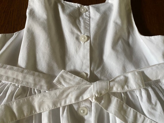 Little Girls White Cotton Sleeveless Dress Rugged… - image 7