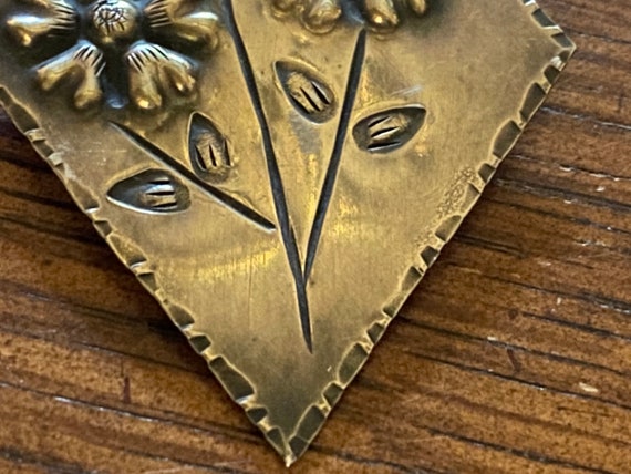 Sterling Silver Brooch Pin Artisan Handmade Sprin… - image 6