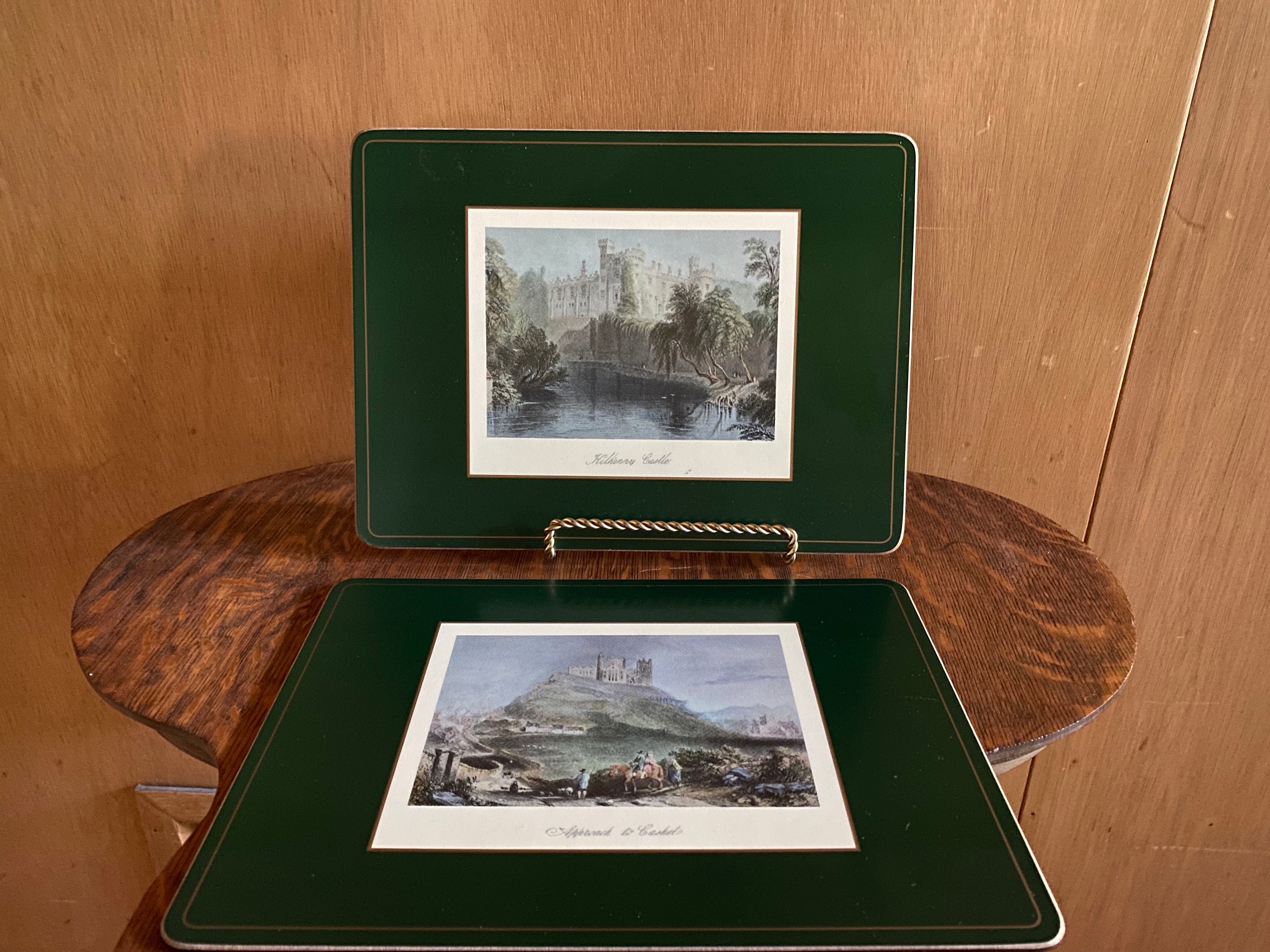 Pair/set Pimpernel Cork Table Mats/placemats Kilkenny Castles Etsy