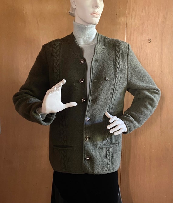 GIESSWEIN Chaqueta de lana con cable - Etsy España