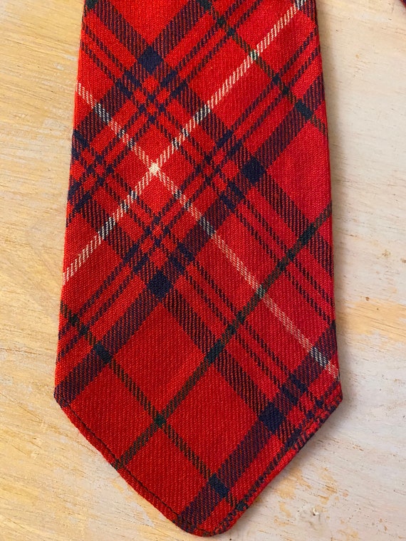 Scottish Tartan Necktie 100% New Wool Lochcarren … - image 4