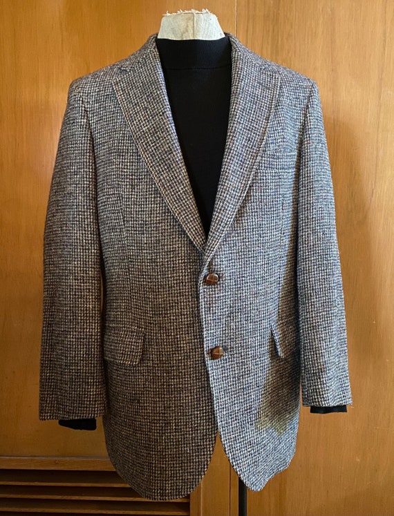 Harris Tweed Sports Jacket Coat Size 42 Handwoven Pure 