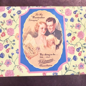 Whitman&#39;s Chocolate Tin &quot;For the Particular Someone&quot; circa 1970s REDUCED!