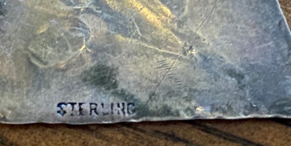 Sterling Silver Brooch Pin Artisan Handmade Sprin… - image 8