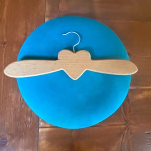 Hand Carved Wooden Clothing Hanger for Children  - Heart Shape -  Ready to Paint or Stencil - Craft Project  c1980s