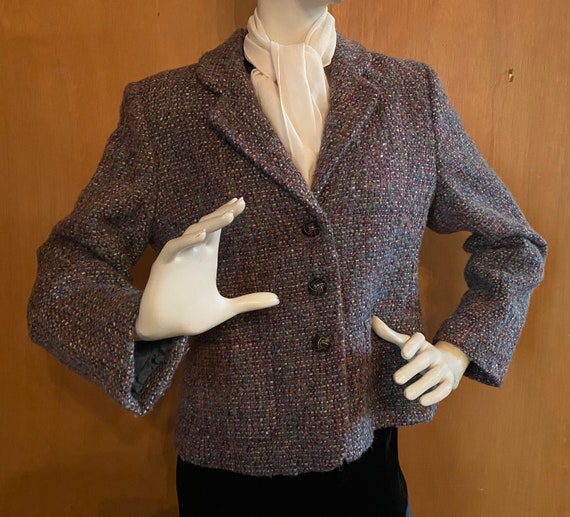 Irish Wool Crop Jacket Vintage Henry 