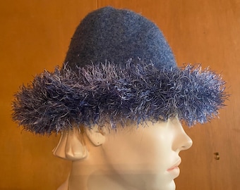 Adam Meldrum & Anderson Black Boiled Wool Hat with Ear Covers Size M Winter Cap Adam Meldrum & Anderson Black Boiled Wool Hat With Ear  main image 4
