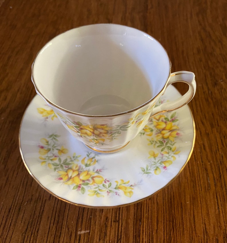 English Tea Set Fine Bone China Matching Cup & Saucer Laburnum Etsy