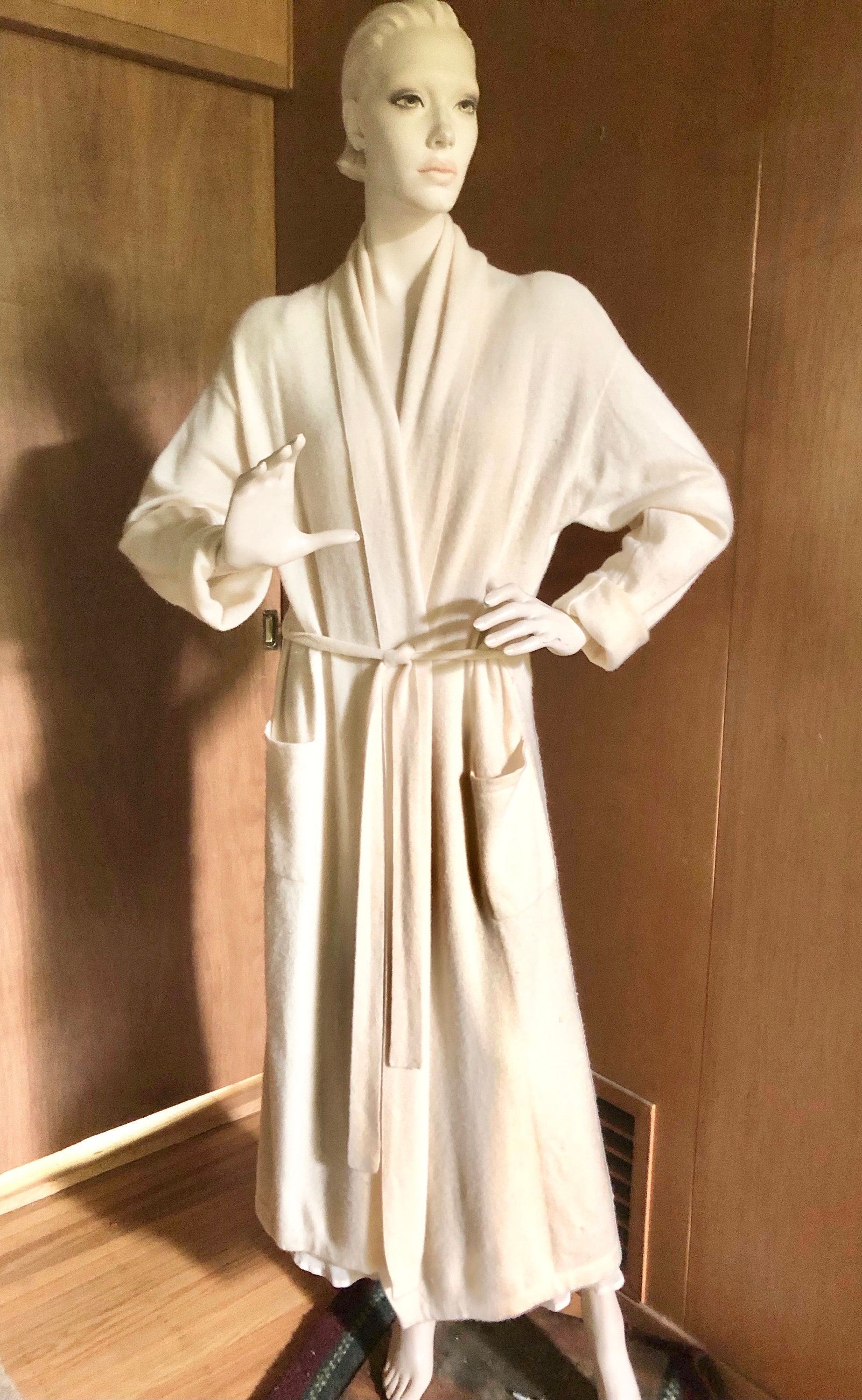 Cashmere Robe Restoration Hardware Size Large C1990s Etsy