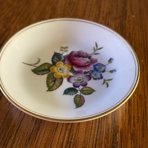 Miniature Trivet Fine Bone China Vintage Royal Worcester Made in England