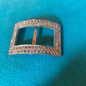 Antieke strass riemgesp sjerp riemgesp sjaalhouder circa 1920