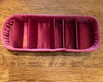 Satin Lingerie Glove Storage Box Drawer Organizer circa 1940s-1950s