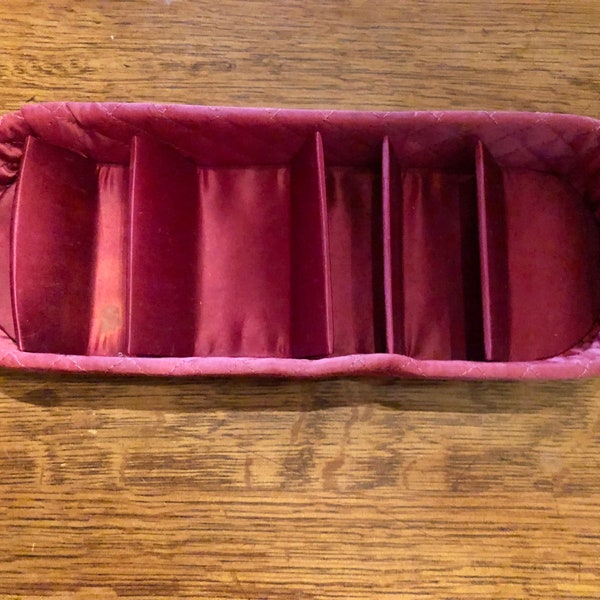 Satin Lingerie Glove Storage Box Drawer Organizer circa 1940s-1950s