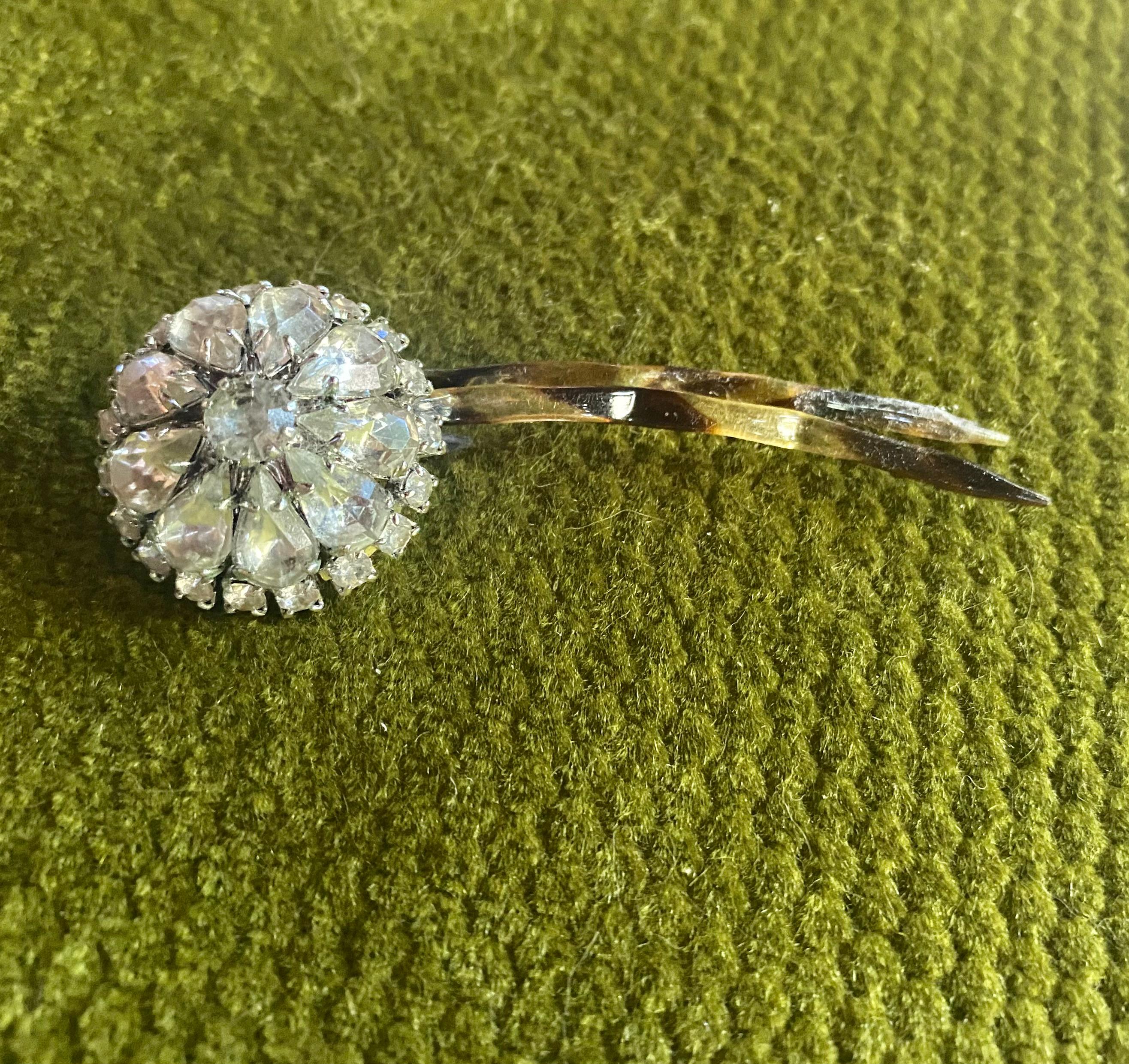 Vintage Faux Tortoise Hair Fork Stick with Rhinestone Accents Amazon.com : Waydress 5 Pcs Vintage Hair Fork French Hair  main image 2