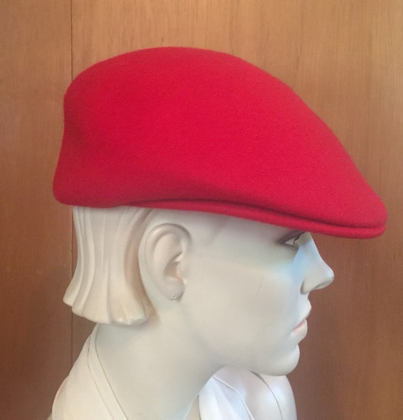 circa 1960s Red Wool Driving Cap CLASSIC REDUCED - image 1