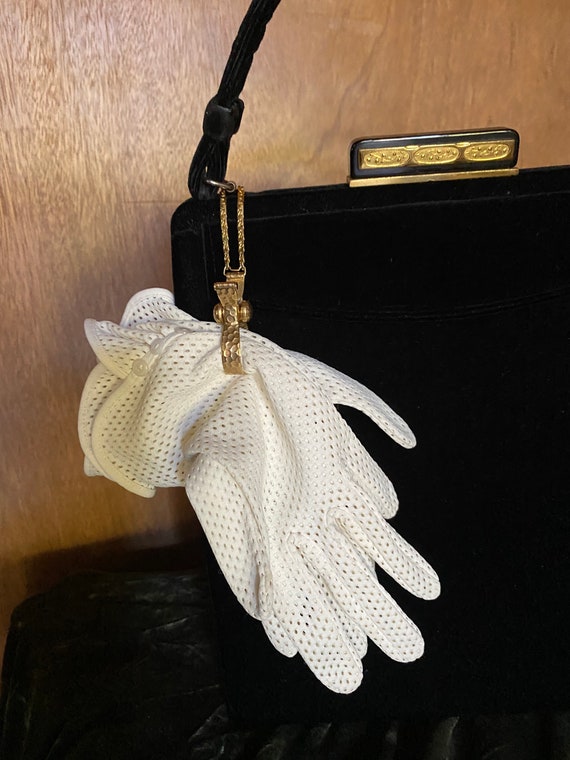 1950s Wrist Gloves Nylon White Size Small - Never… - image 5