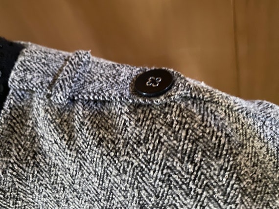 Herringbone Crop Jacket Top Quarter Length Sleeve… - image 6