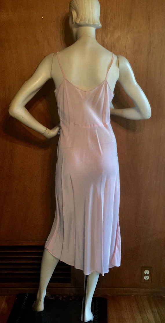 Pale Rose 1950’s Negligee Nightgown Slip Dress Me… - image 2