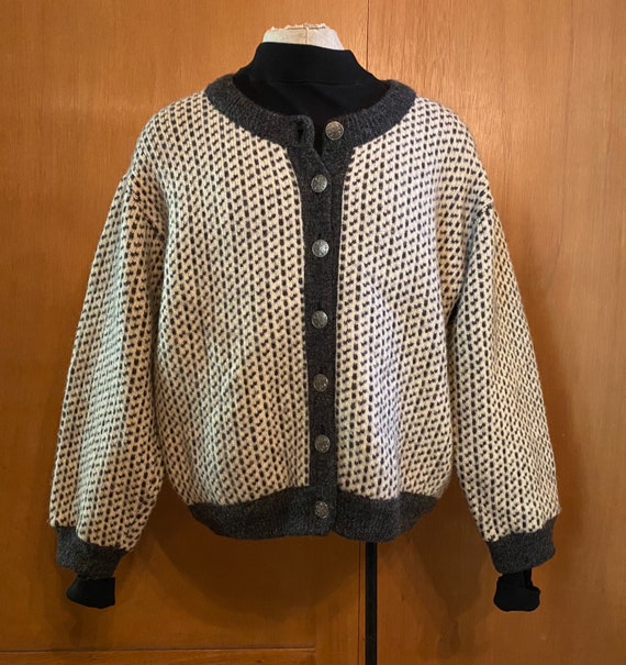 Norwegian Cardigan Sweater Jacket Size Large  -  … - image 1