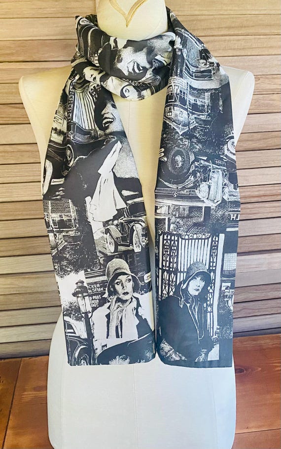 1930s Inspired Vintage Scarf - Wonderful for Antique Car Shows