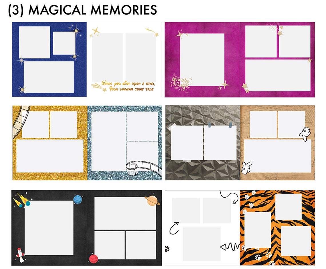 Disney Photo Book Personalized Photo Album Disney Memories Etsy