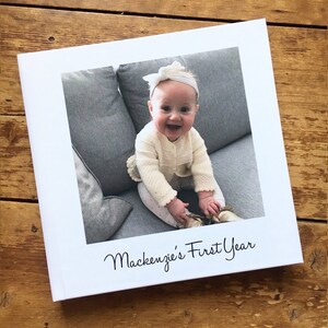 Custom Baby Album | Personalized Baby Book | Baby Memory Book | First Year Boy Girl