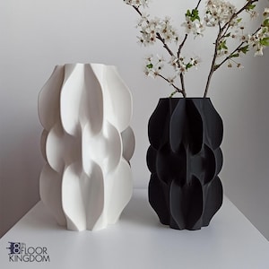 3D Printed vase, Futuristic vase for flowers, Modern home decor,  Gift for new house, Decorative vase, Stylish decor, 3D printing gift