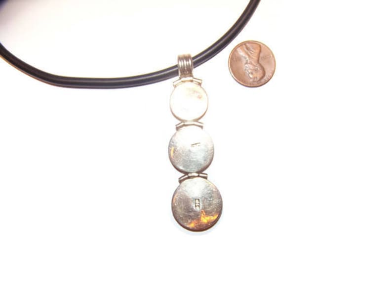 sterling jewelry Vintage 950 Sterling mother of pearl pendulum Necklace boho jewelry gift for her MOP necklace Sterling silver necklace