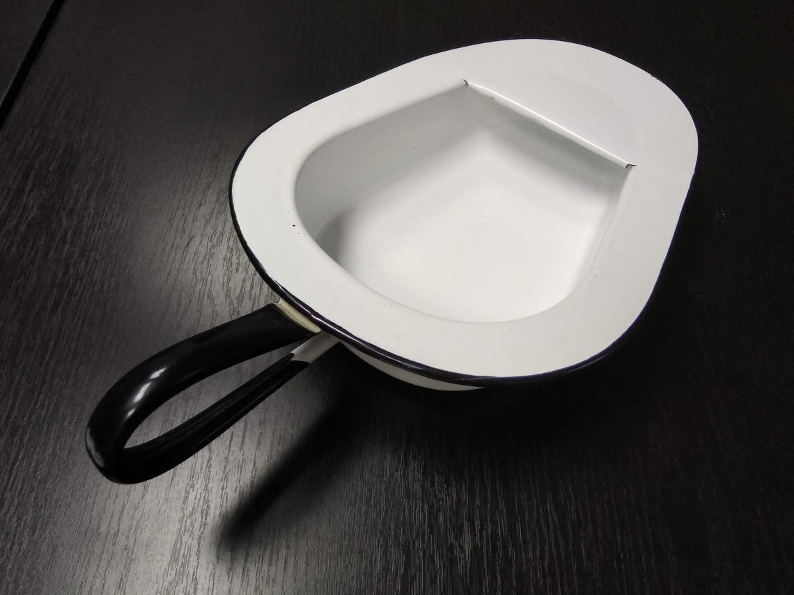 vintage-enamel-bedpan-hospital-bedpan-white-porcelain-etsy