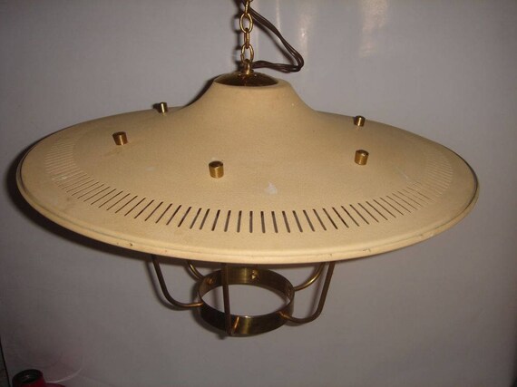 Mid Century Pendant Lights Vintage Flying Saucer Ceiling Light