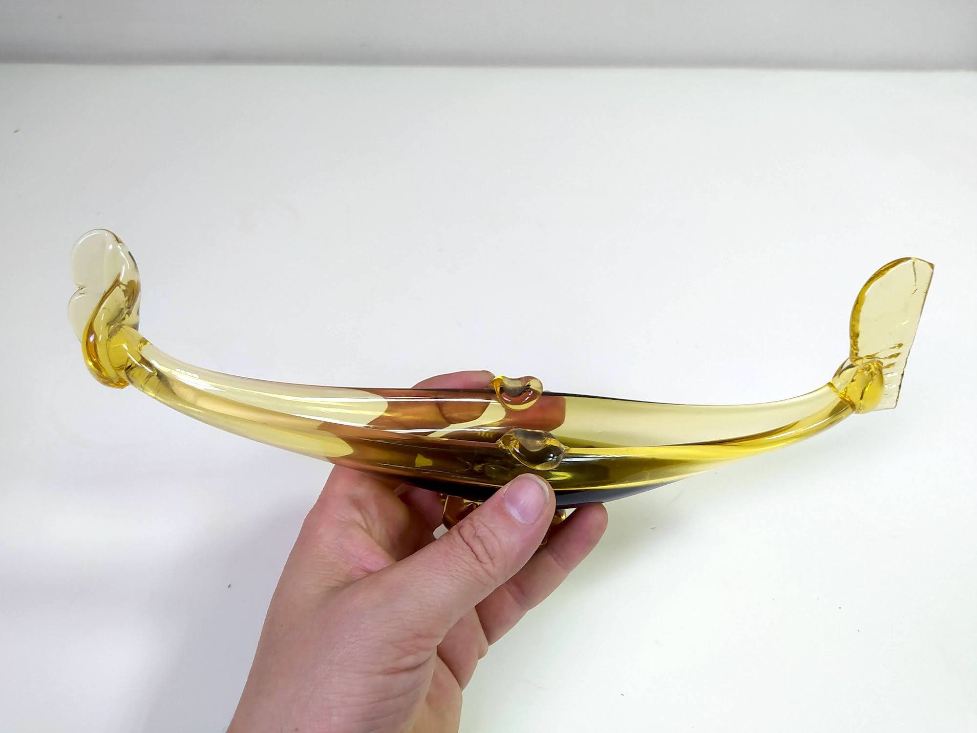 Vintage Murano Ashtray / Gondola Shaped Ashtray / Mid Century Etsy