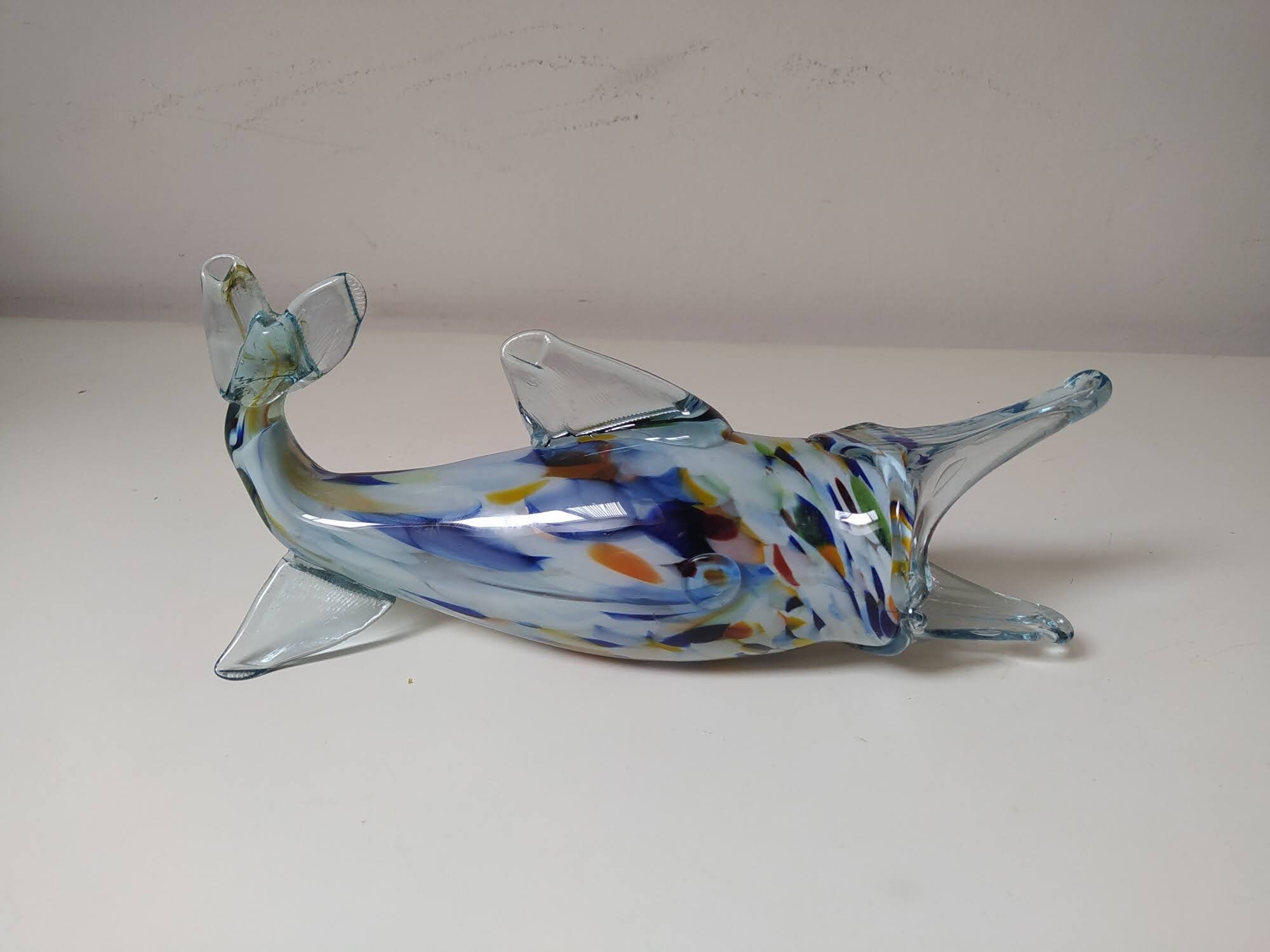 Vintage MURANO GLASS Fish Vase / Hand Blown Murano Vase 29 Cm Etsy