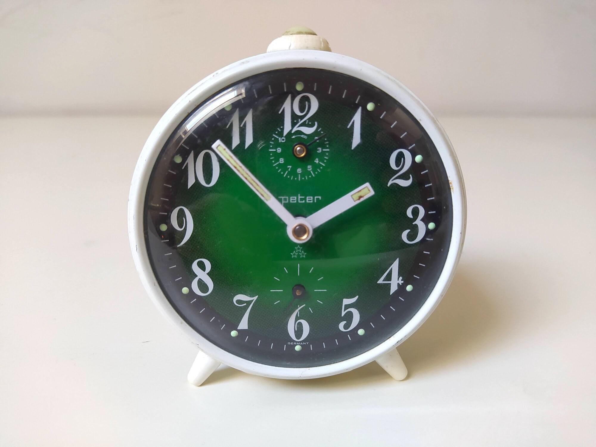 Peter Alarm Clock Made in Germany / Mid Century Windup Clock Etsy