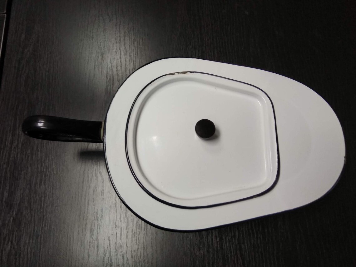 Vintage Enamel Bedpan Hospital Bedpan White Porcelain Etsy