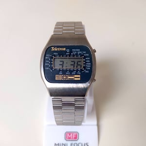 Vintage 80s Teletron Watch Rare 80s Teletron Digital Watch