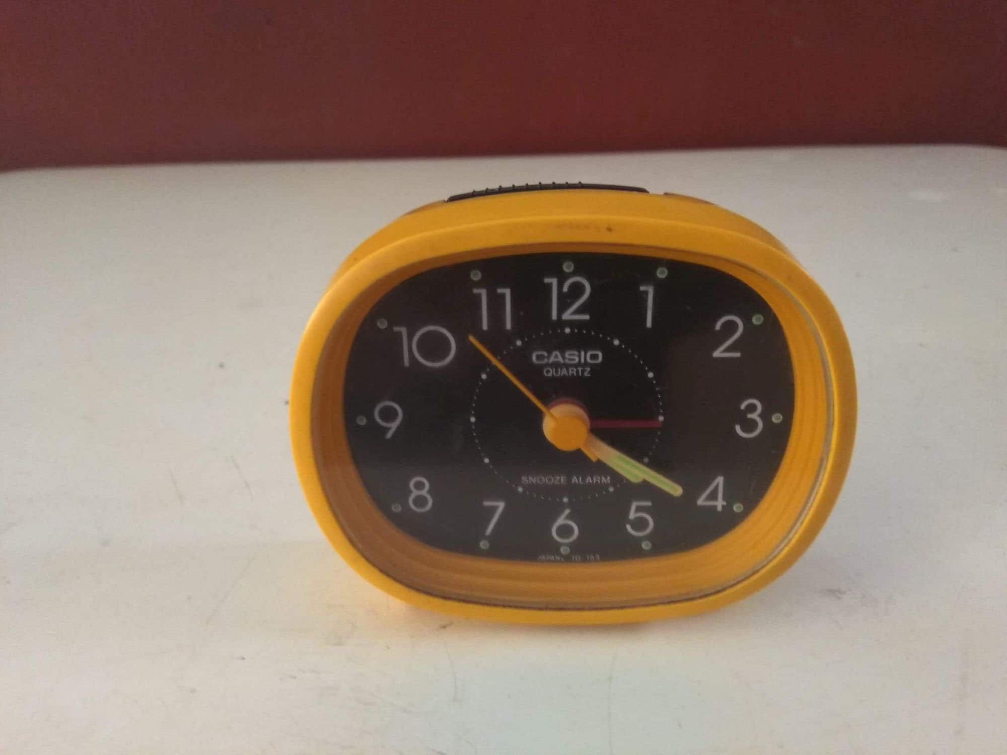 Vintage Casio Alarm Clock / Casio Quartz Snooze Alarm TQ153 / Etsy
