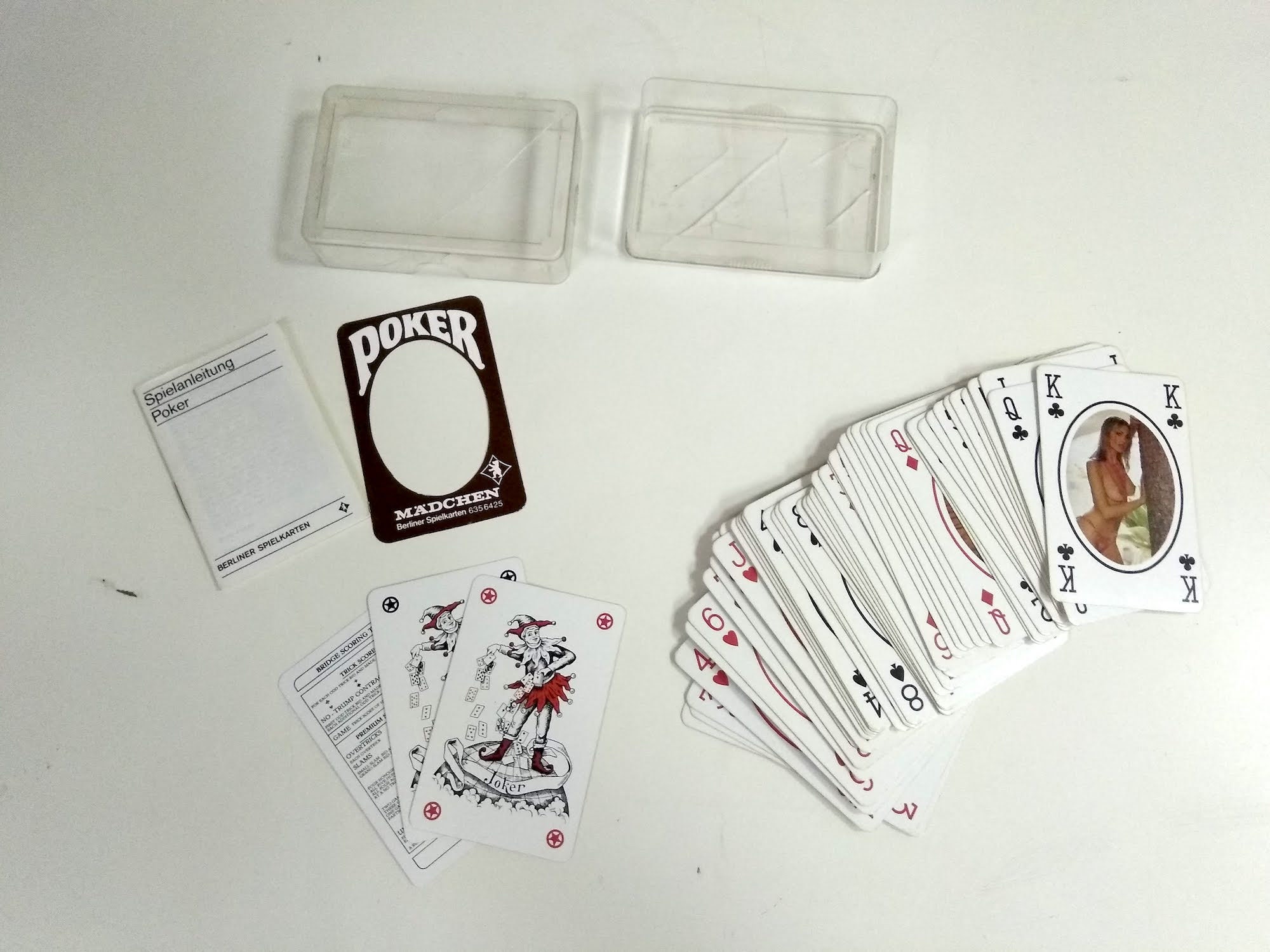 Vintage Erotic Playing Cards POKER MADCHEN Deck Berliner Etsy