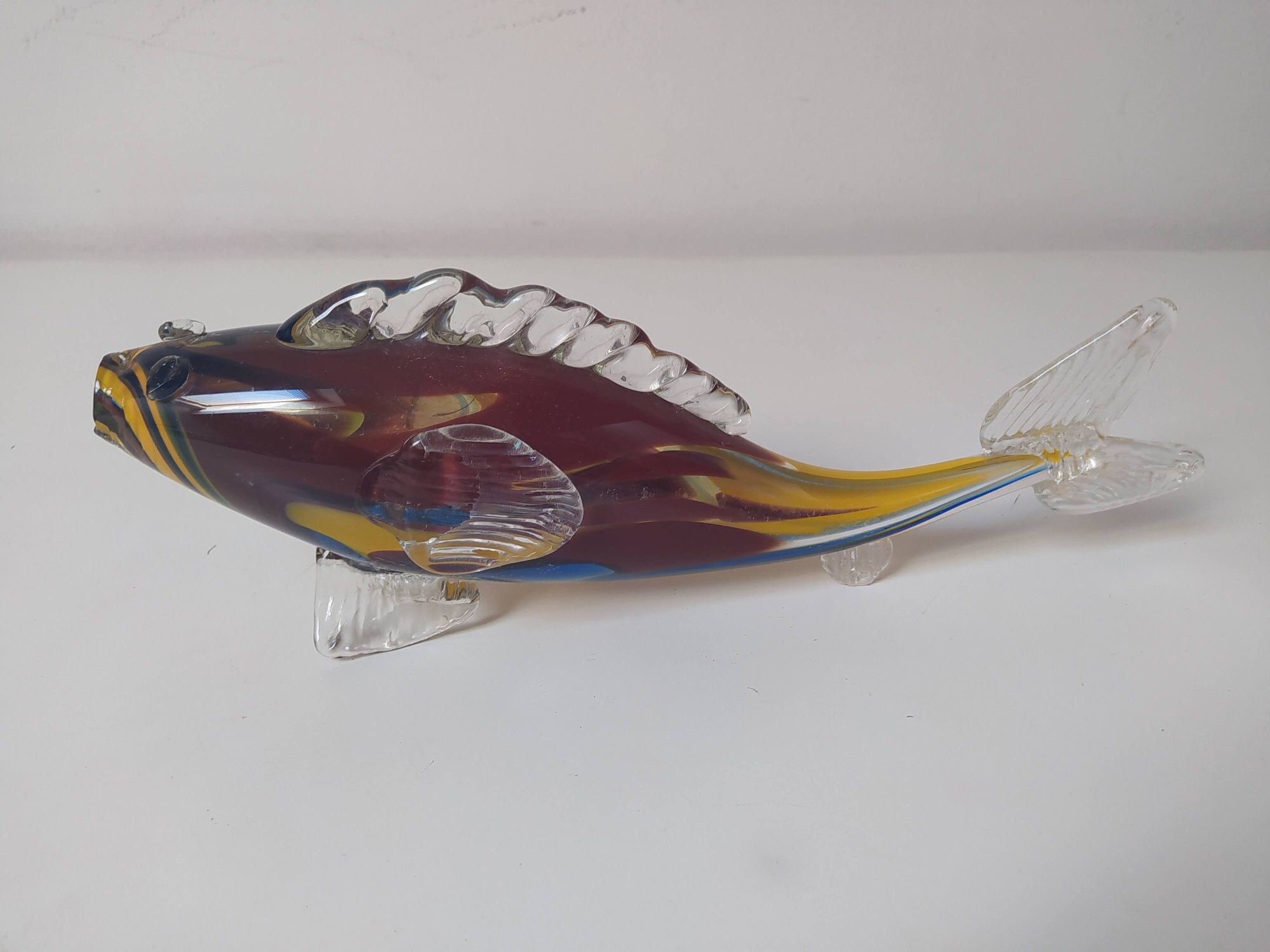 Vintage Hand Blown Murano Glass Fish Etsy