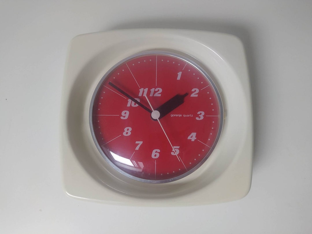 Vintage Gorenje Wall Clock / Mid Century Clock / Yugoslavia Etsy