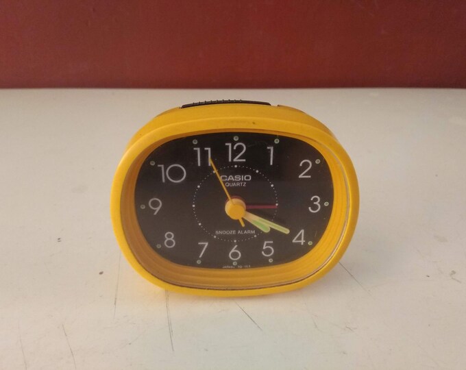 Vintage Casio Alarm Clock / Casio Quartz Snooze Alarm TQ153 / Etsy